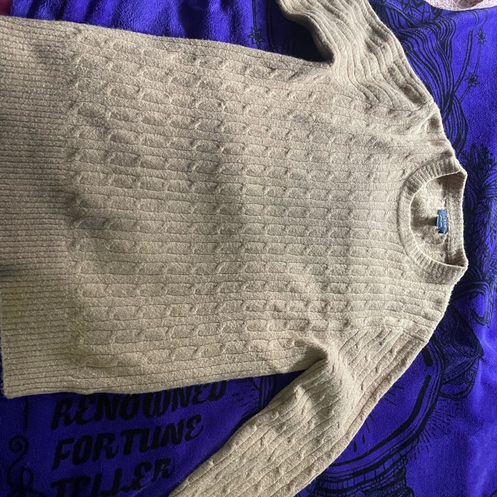 Men's J. Crew Extra Soft Beige Sweater size Small